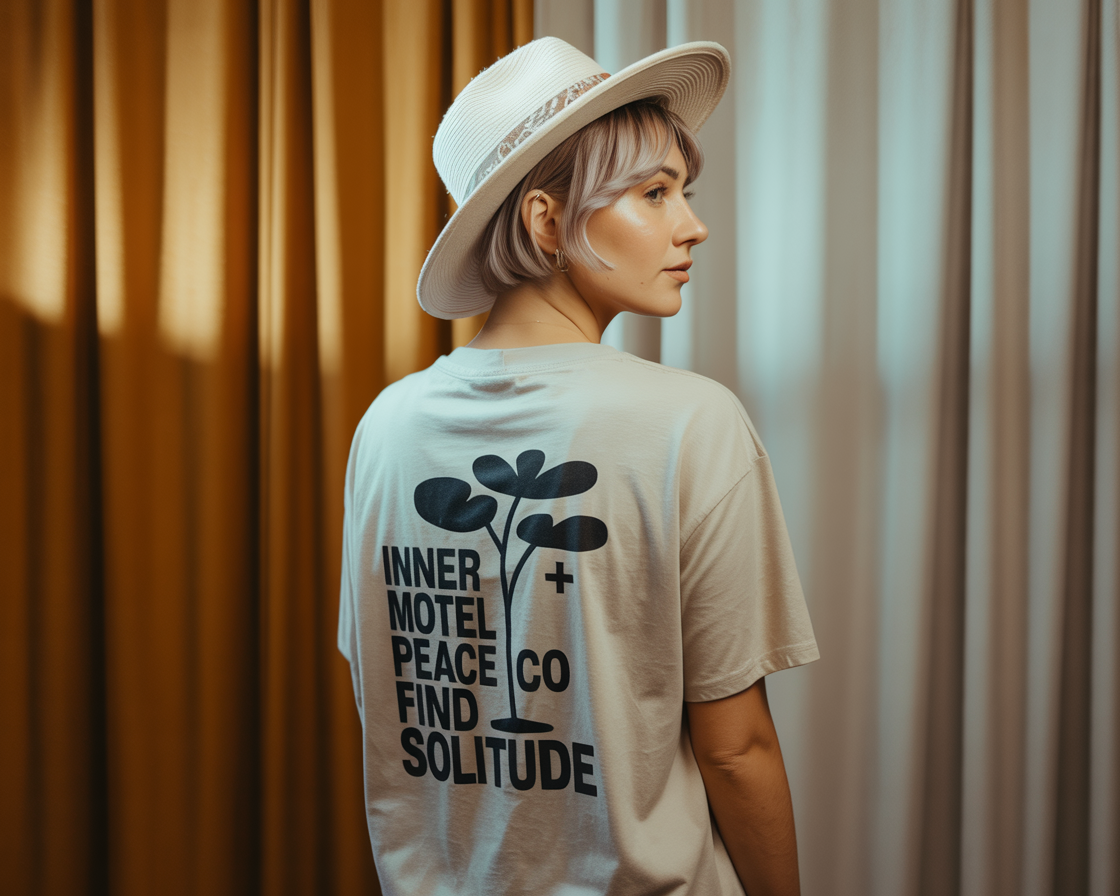 “Inner Peace” Graphic T-Shirt – A Statement of Solitude, Style, and Self-Discovery